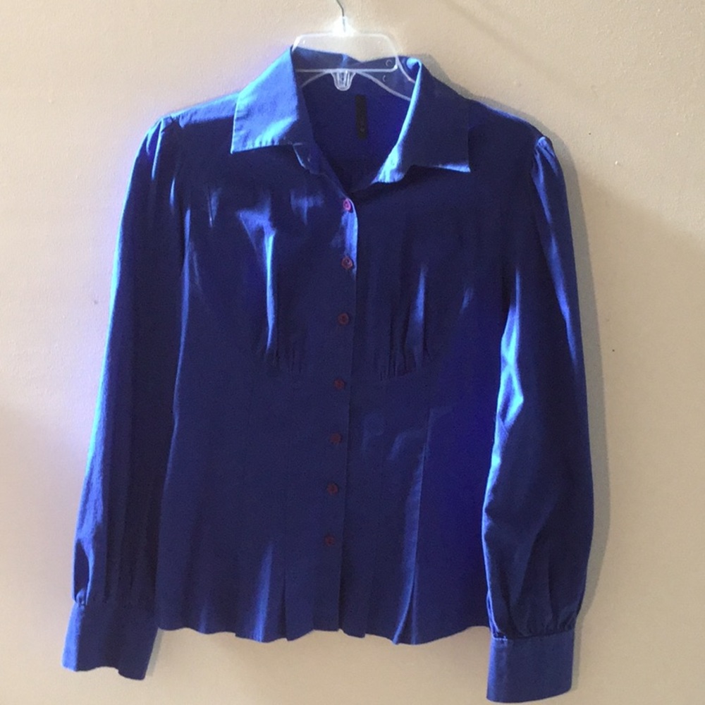 Royal Blue LVL X Blouse Fits Like A Dream Size 4